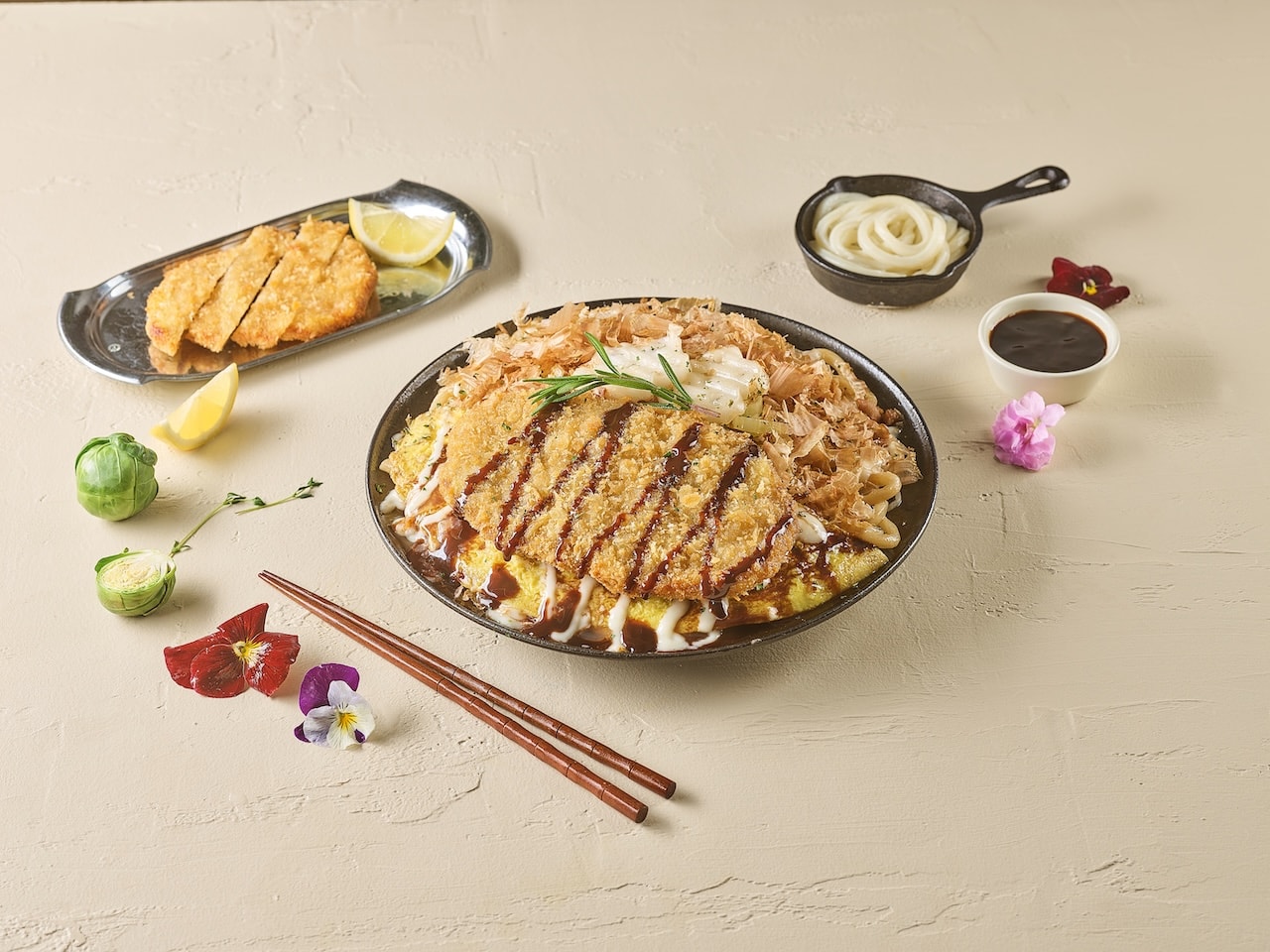 돈까스 볶음우동